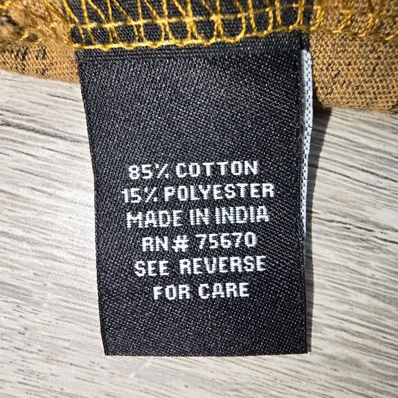 Hoodie T Shirt Men's Sz M Long Sleeved Two Toned Boho Gorp Core Y2K Hipster - Picture 6 of 7